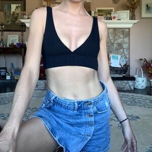 Sea Folly Black Bikini Top